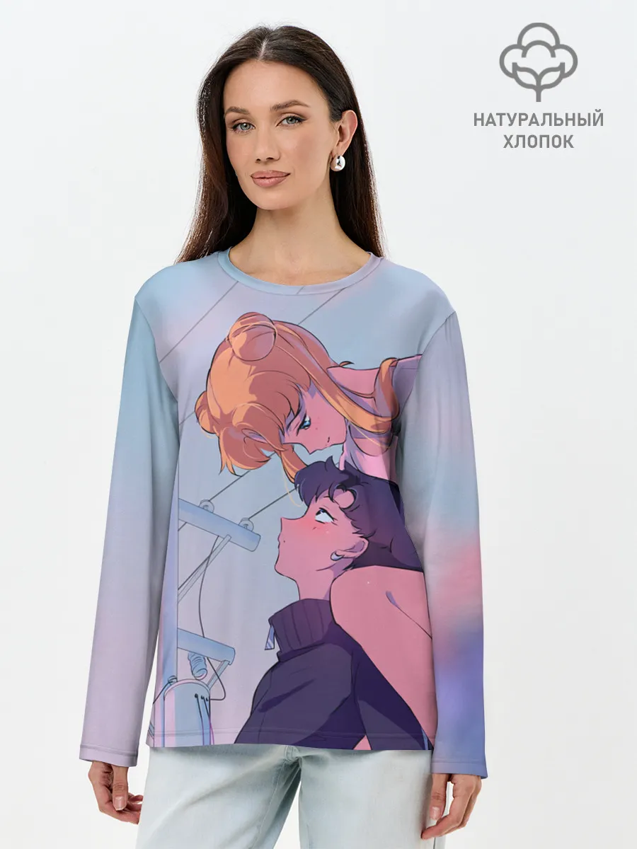 Лонгслив женский. Хлопок / SAILOR MOON