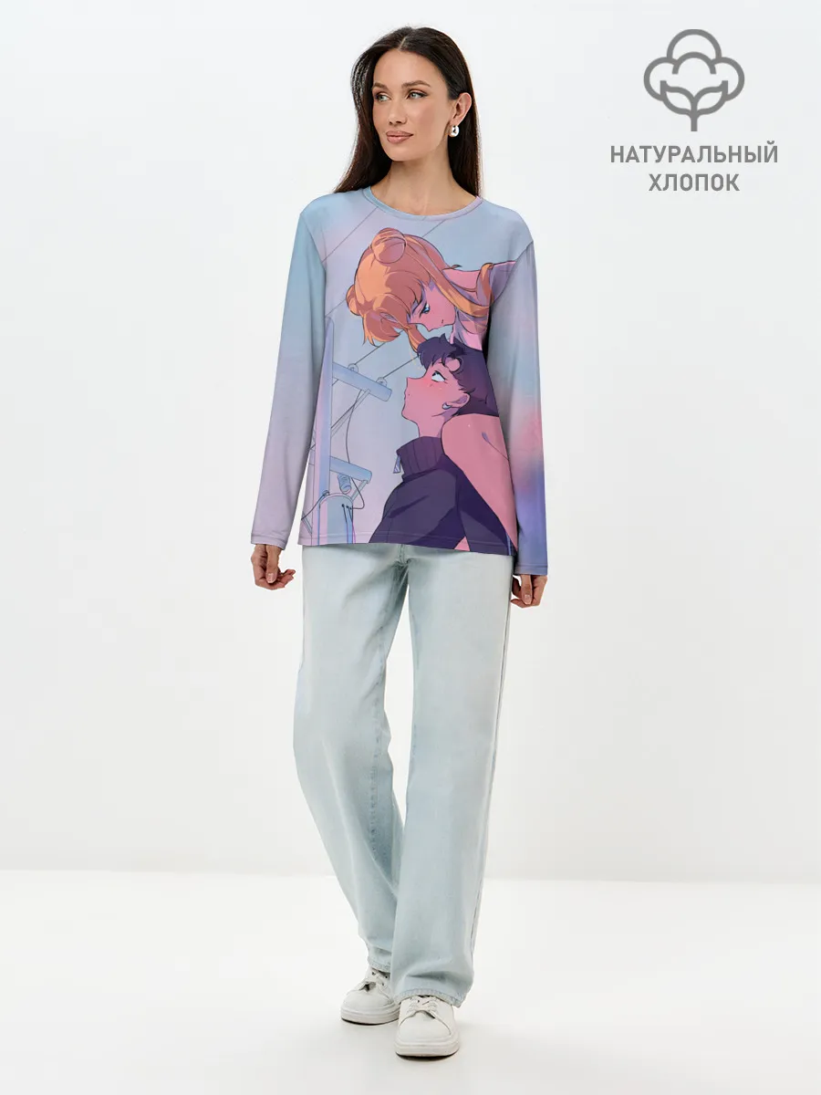 Лонгслив женский. Хлопок / SAILOR MOON