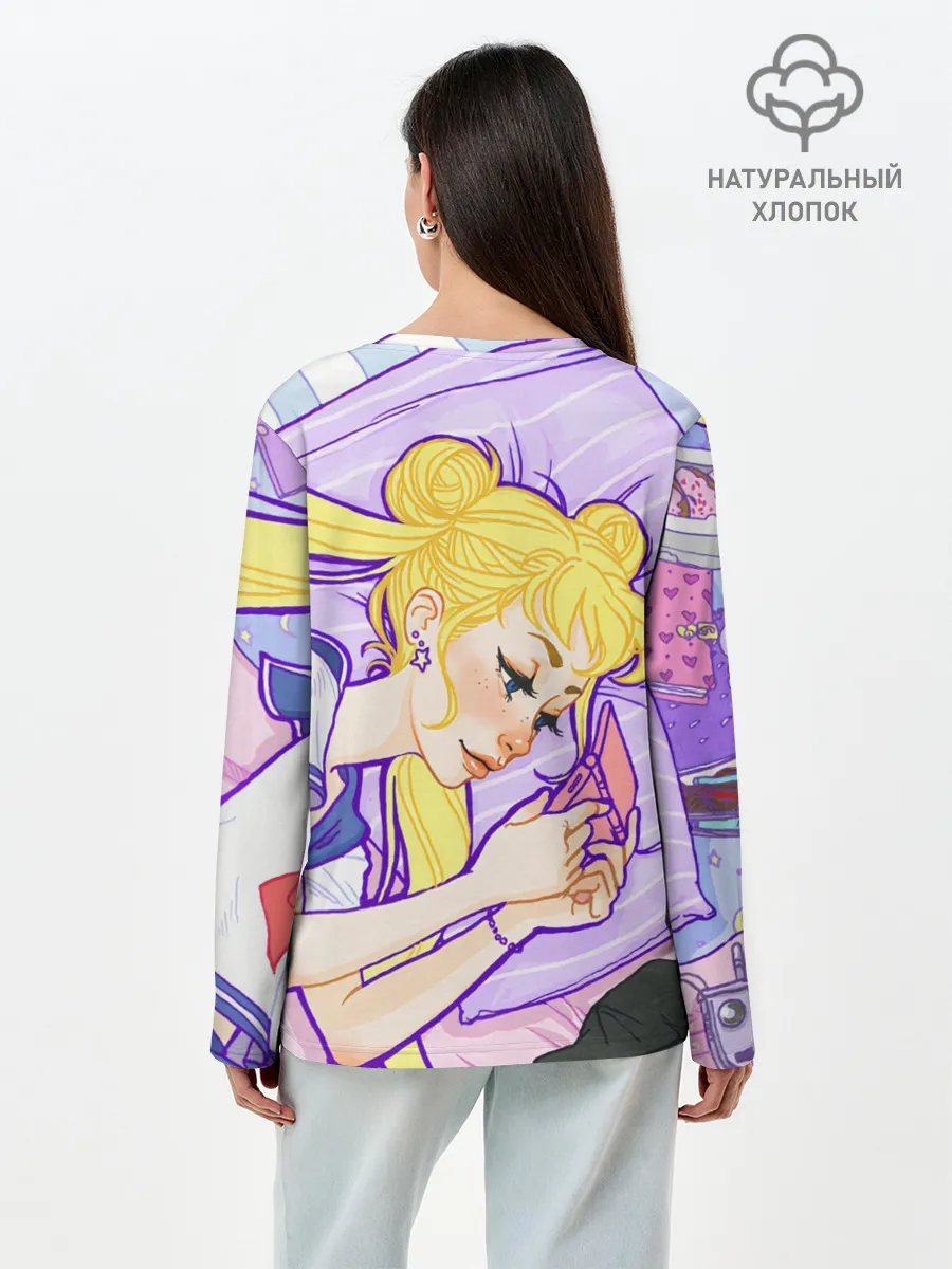 Лонгслив женский. Хлопок / СЕЙЛОР МУН