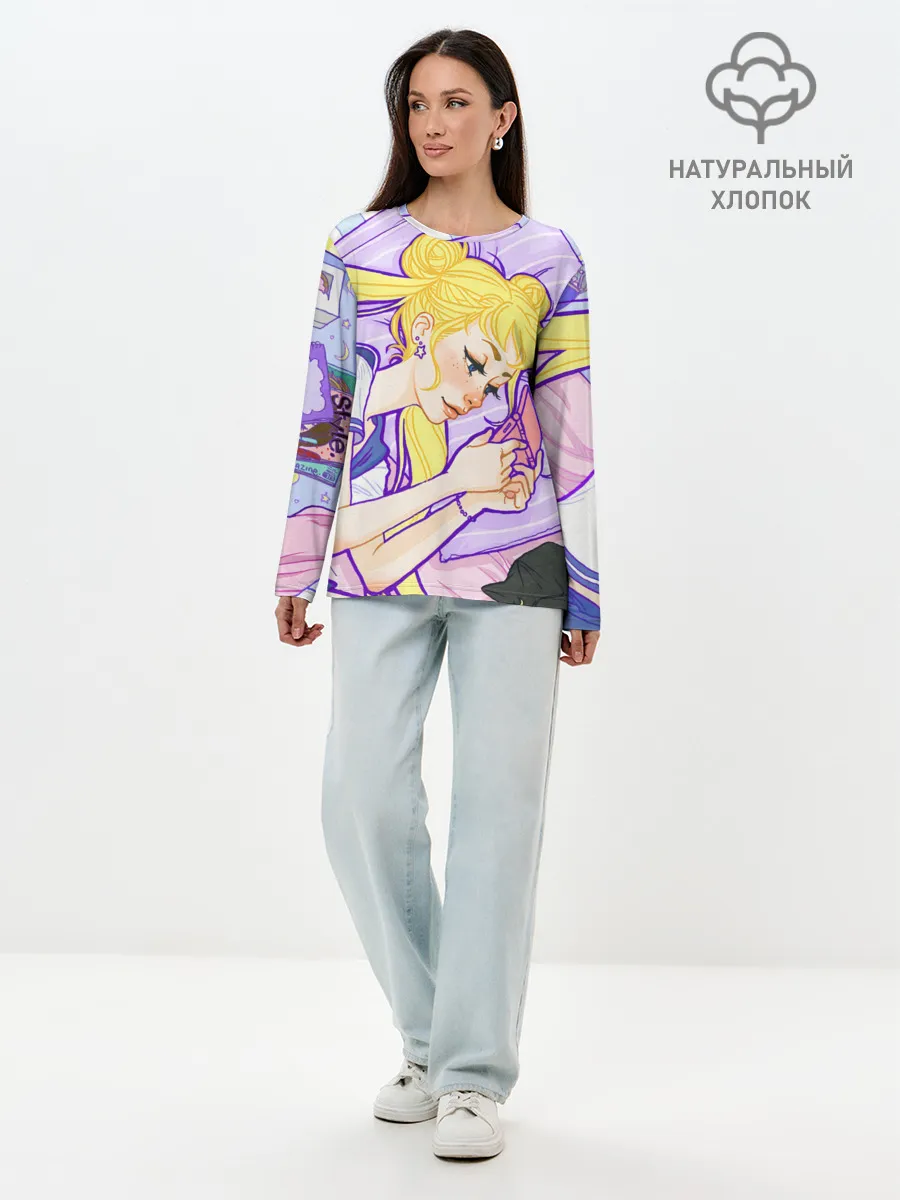 Лонгслив женский. Хлопок / СЕЙЛОР МУН