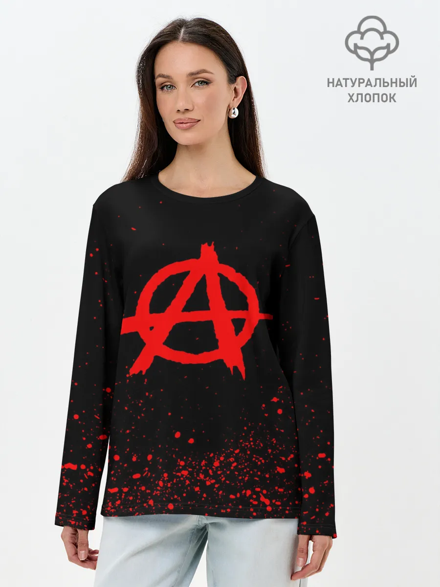 Лонгслив женский. Хлопок / АНАРХИЯ | ANARCHY