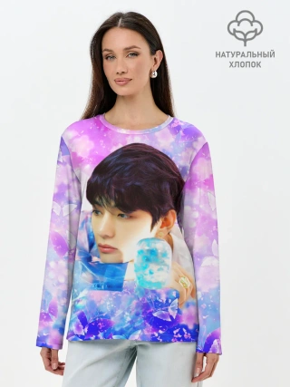 Лонгслив женский. Хлопок / БТС 2020 Season Greeting Ви V