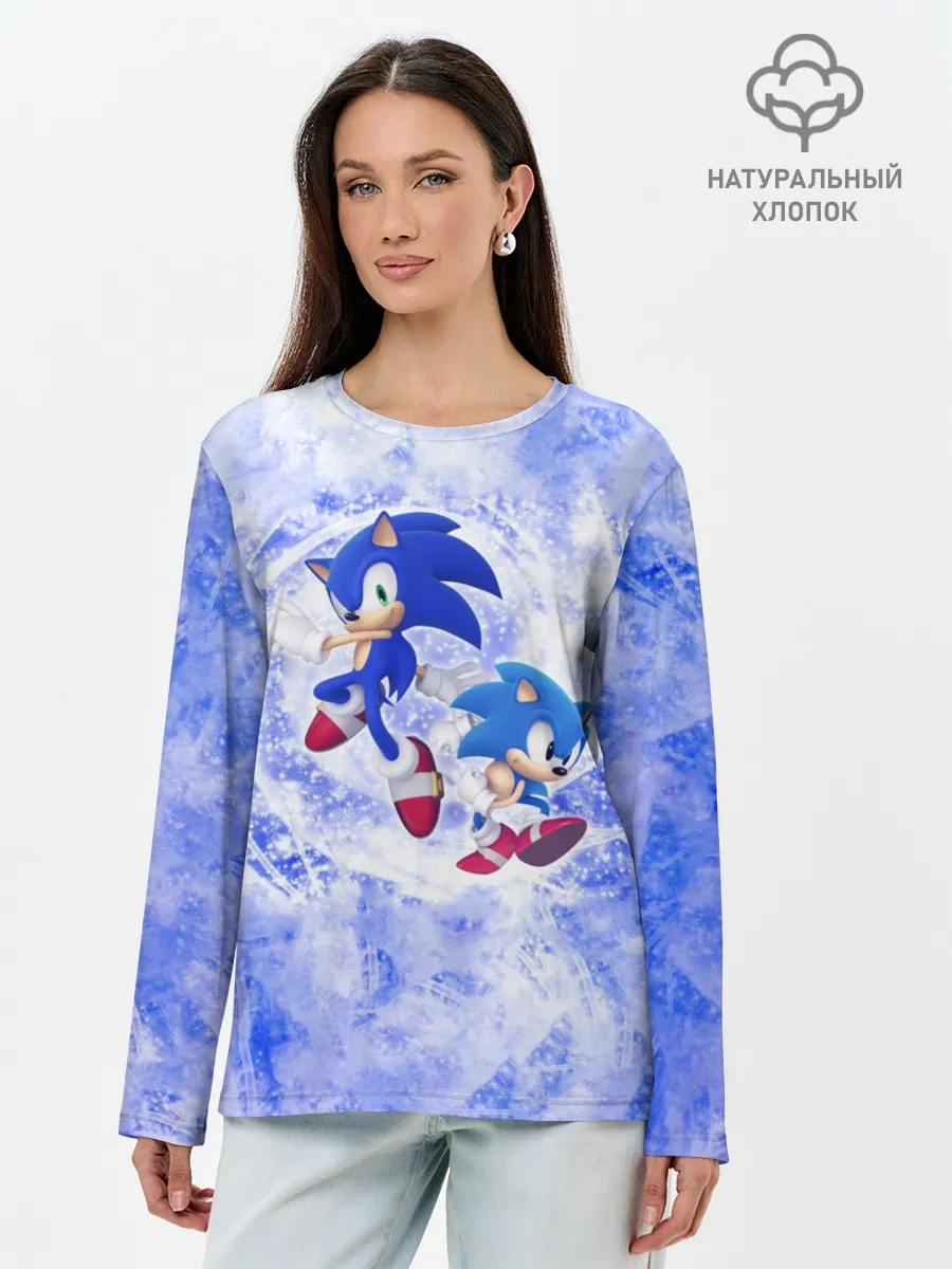 Лонгслив женский. Хлопок / Sonic