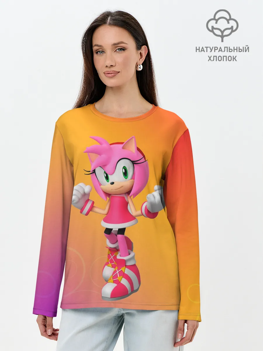 Лонгслив женский. Хлопок / Эми - Соник