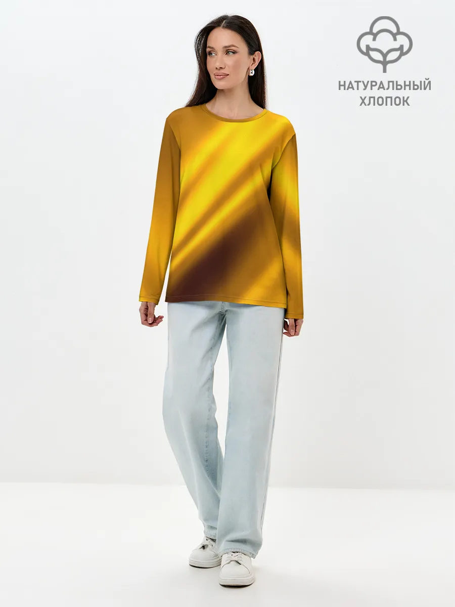 Лонгслив женский. Хлопок / Луч