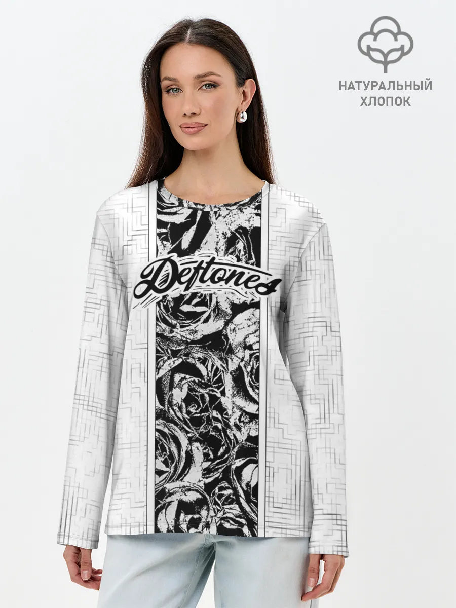Лонгслив женский. Хлопок / Deftones