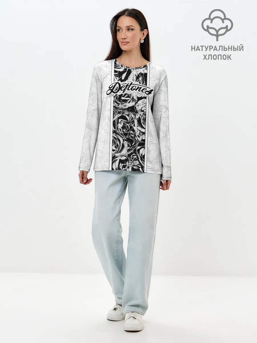 Лонгслив женский. Хлопок / Deftones