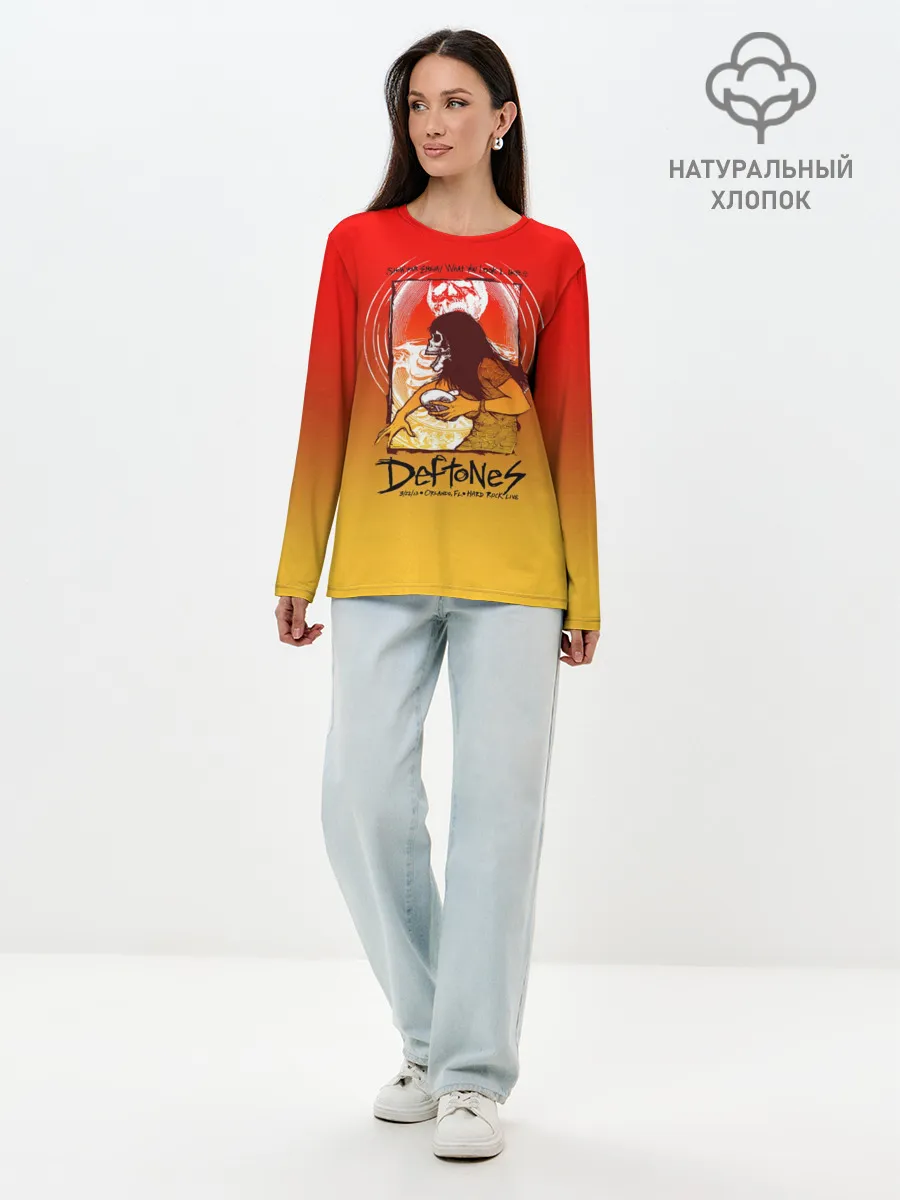 Лонгслив женский. Хлопок / Deftones Poster