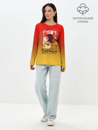 Лонгслив женский. Хлопок / Deftones Poster