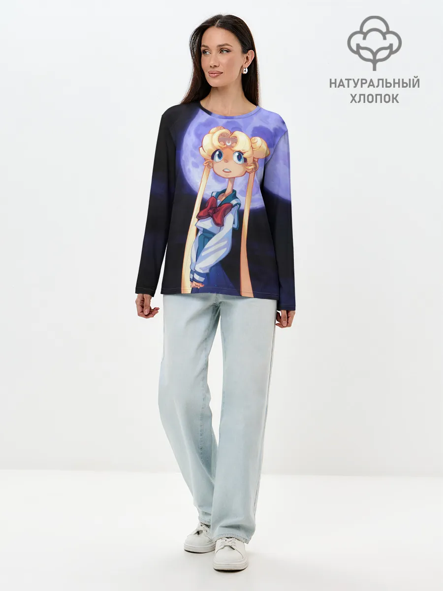 Лонгслив женский. Хлопок / СЕЙЛОР МУН