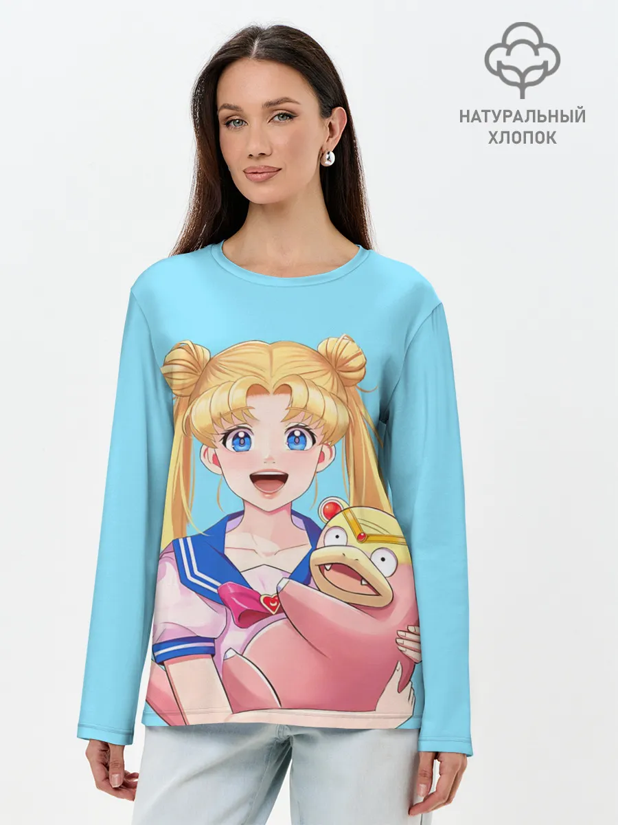 Лонгслив женский. Хлопок / СЕЙЛОР И СЛОУПОК