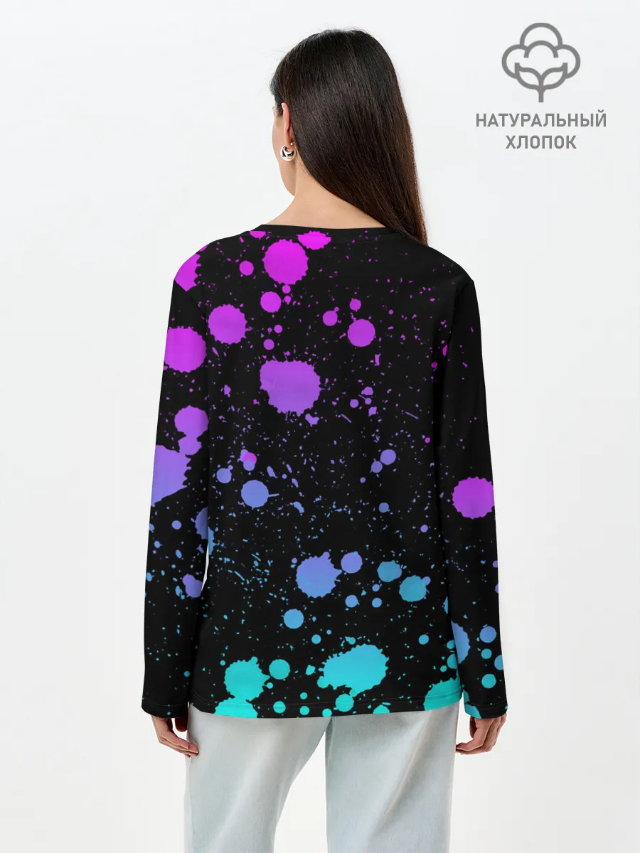 Лонгслив женский. Хлопок / Metallica