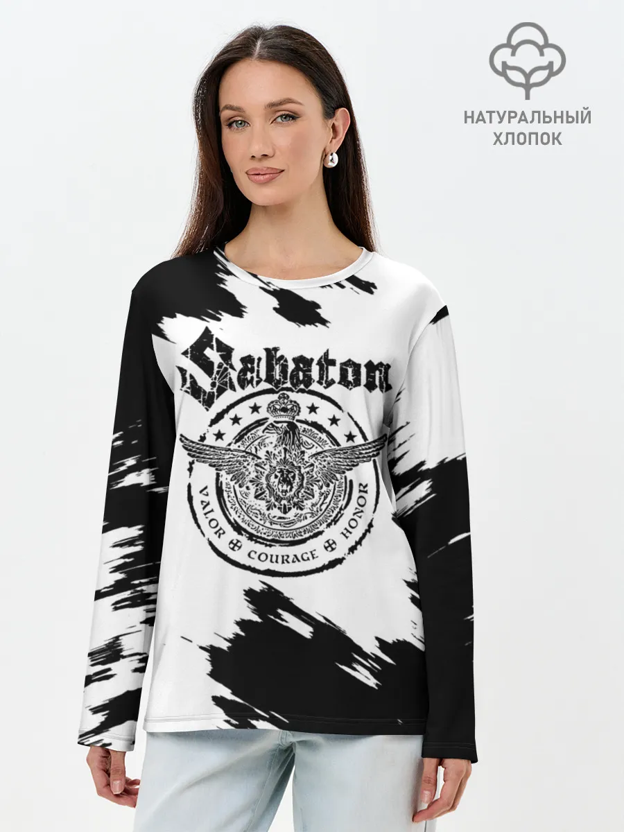 Лонгслив женский. Хлопок / Sabaton
