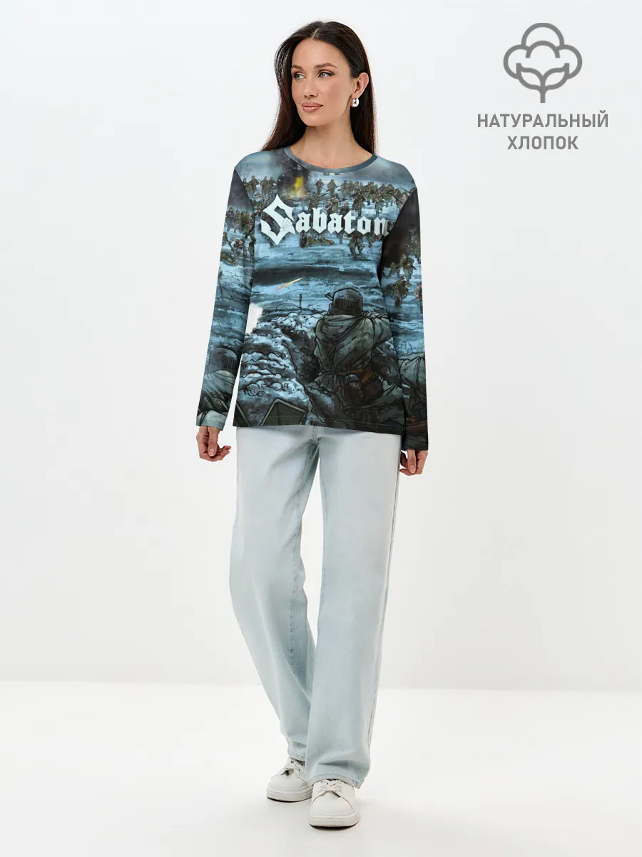 Лонгслив женский. Хлопок / Sabaton