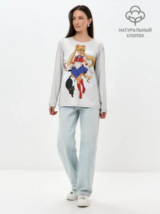 Лонгслив женский. Хлопок / Sailor Moon