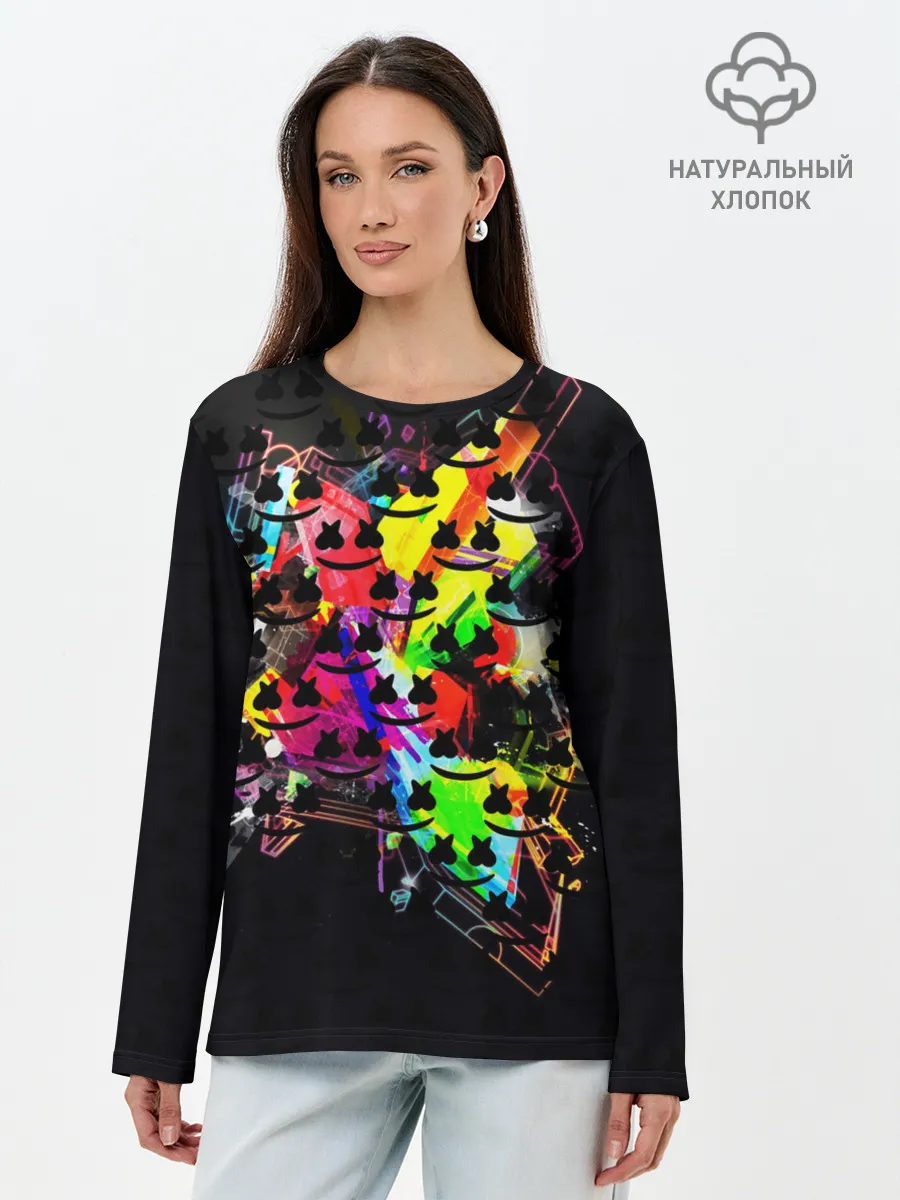 Лонгслив женский. Хлопок / MARSMELLO