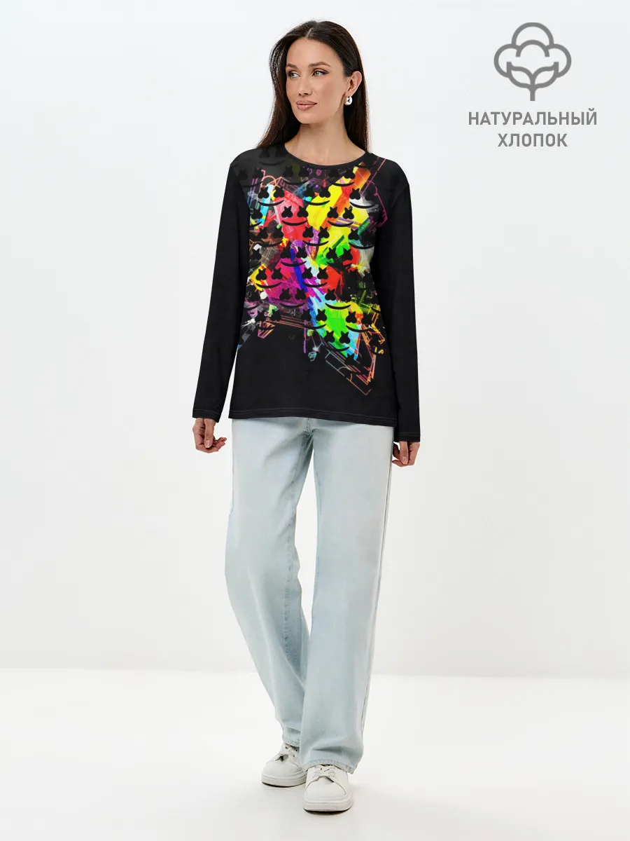 Лонгслив женский. Хлопок / MARSMELLO