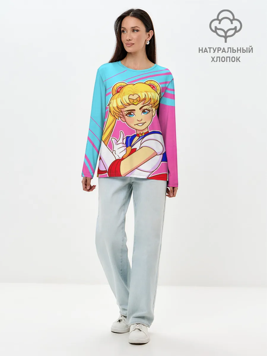 Лонгслив женский. Хлопок / СЕЙЛОР МУН