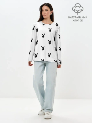 Лонгслив женский. Хлопок / PLAYBOY | ПЛЕЙБОЙ