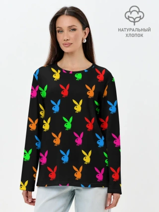 Лонгслив женский. Хлопок / PLAYBOY | ПЛЕЙБОЙ