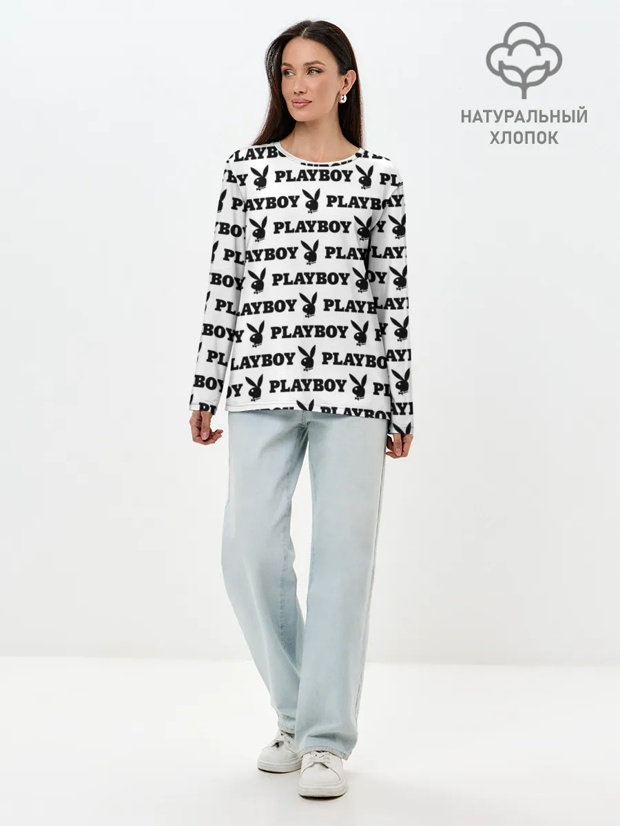 Лонгслив женский. Хлопок / PLAYBOY | ПЛЕЙБОЙ