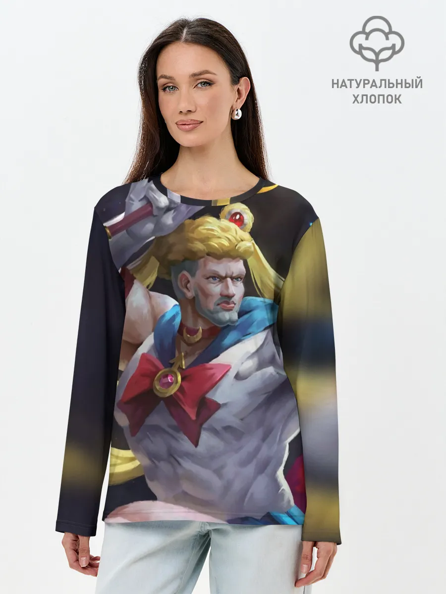 Лонгслив женский. Хлопок / Сейлор Панч