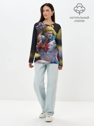Лонгслив женский. Хлопок / Сейлор Панч