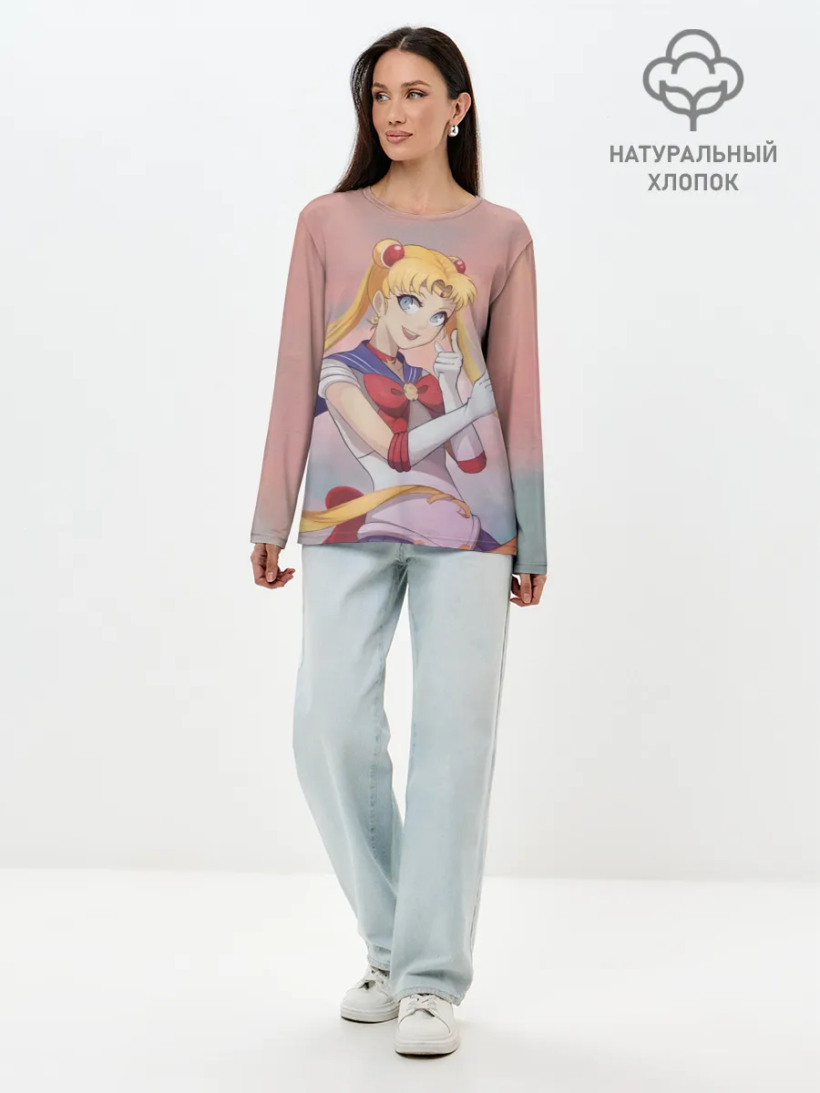 Лонгслив женский. Хлопок / СЕЙЛОР МУН