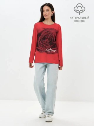 Лонгслив женский. Хлопок / Deftones