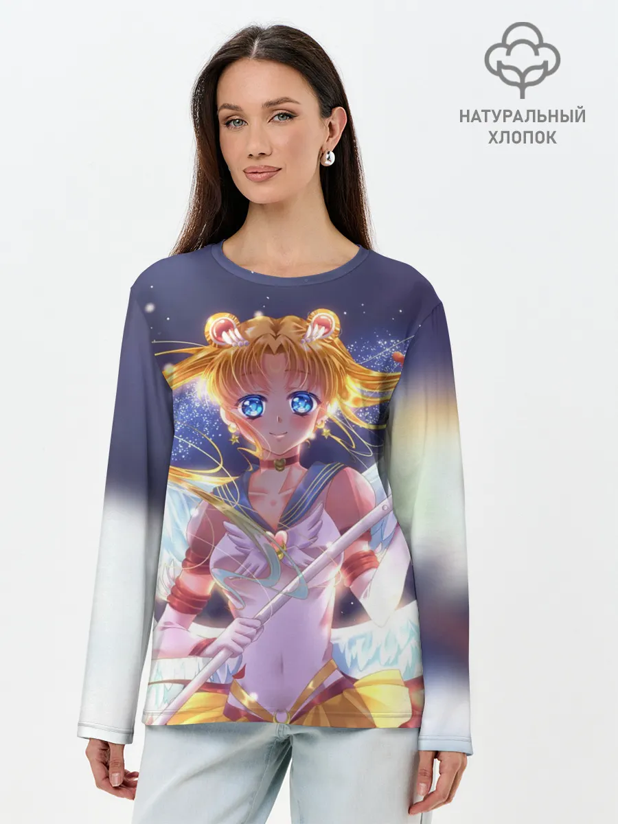 Лонгслив женский. Хлопок / SAILOR MOON
