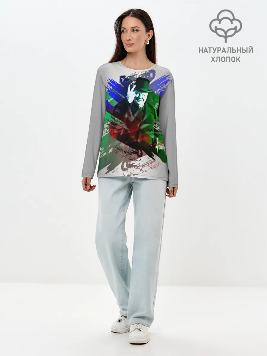 Лонгслив женский. Хлопок / Winston Churchill