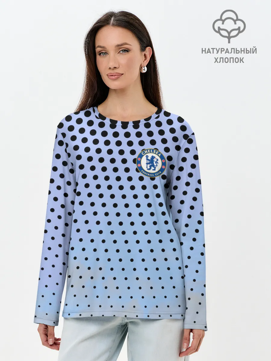 Лонгслив женский. Хлопок / Челси