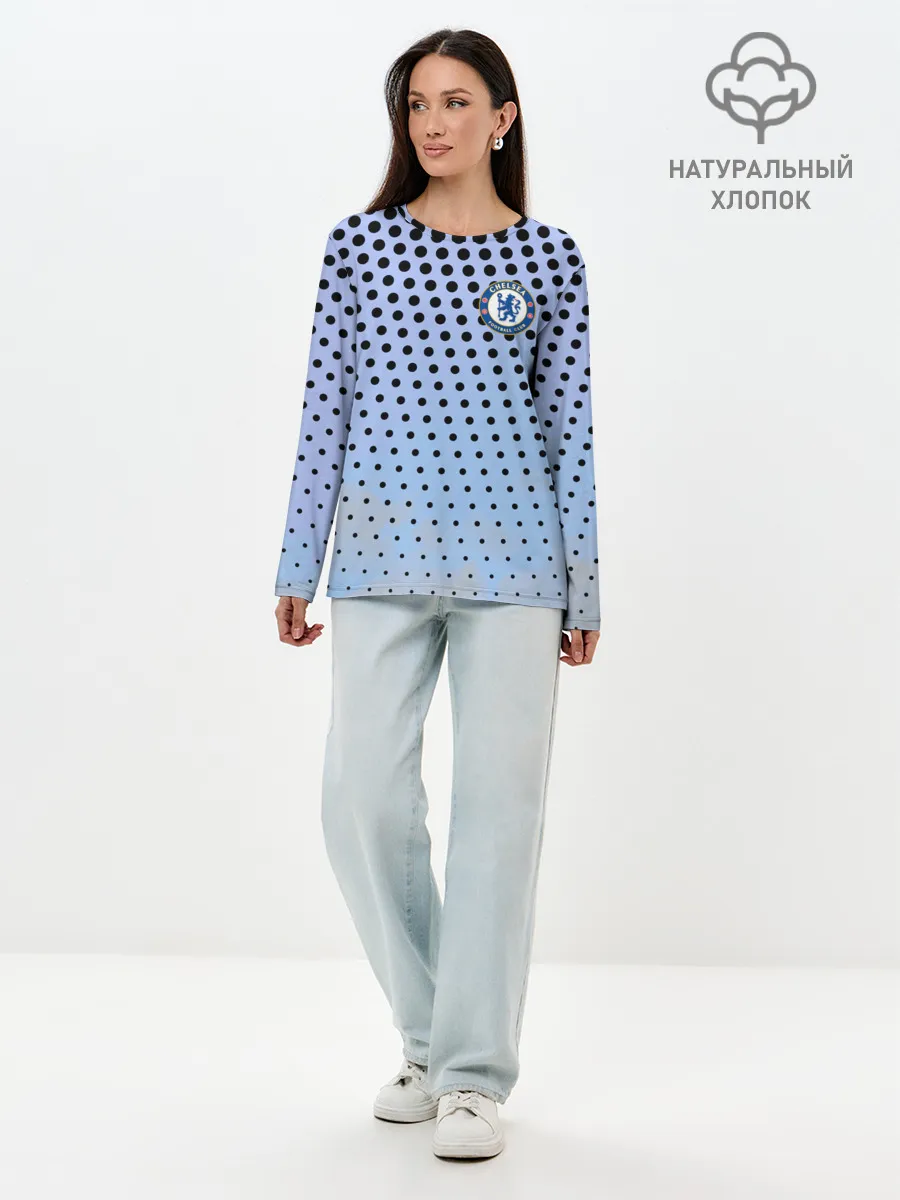 Лонгслив женский. Хлопок / Челси