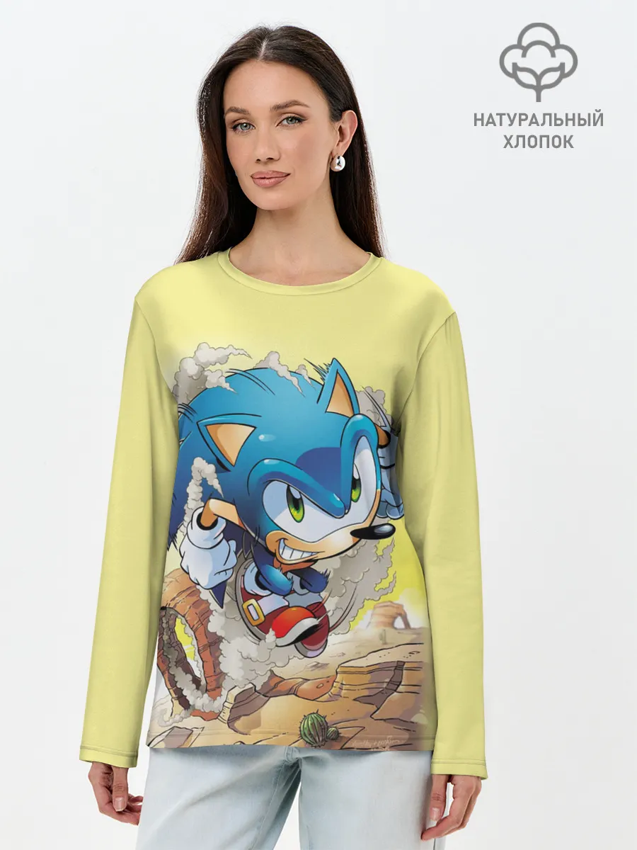 Лонгслив женский. Хлопок / SONIC