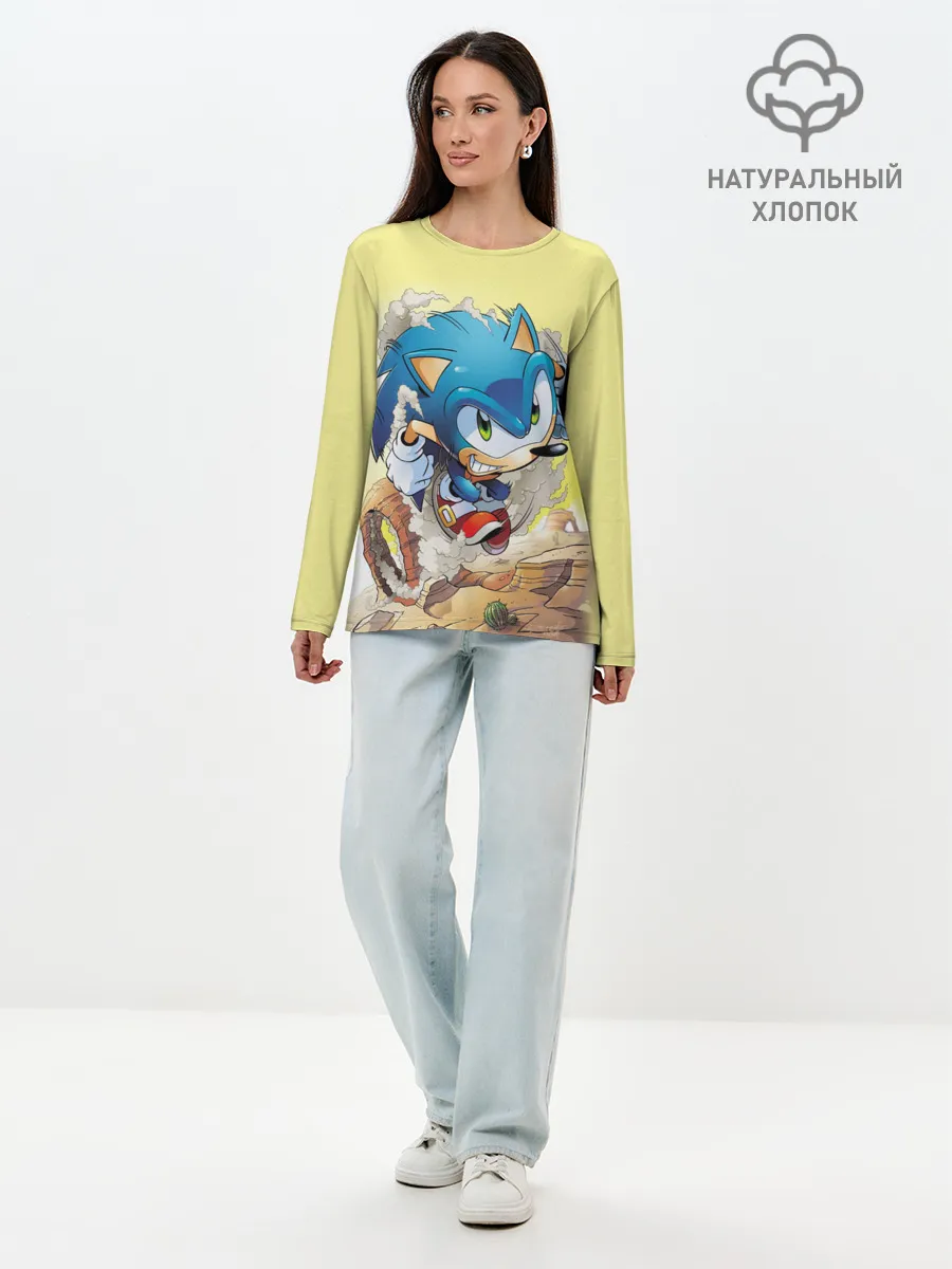 Лонгслив женский. Хлопок / SONIC