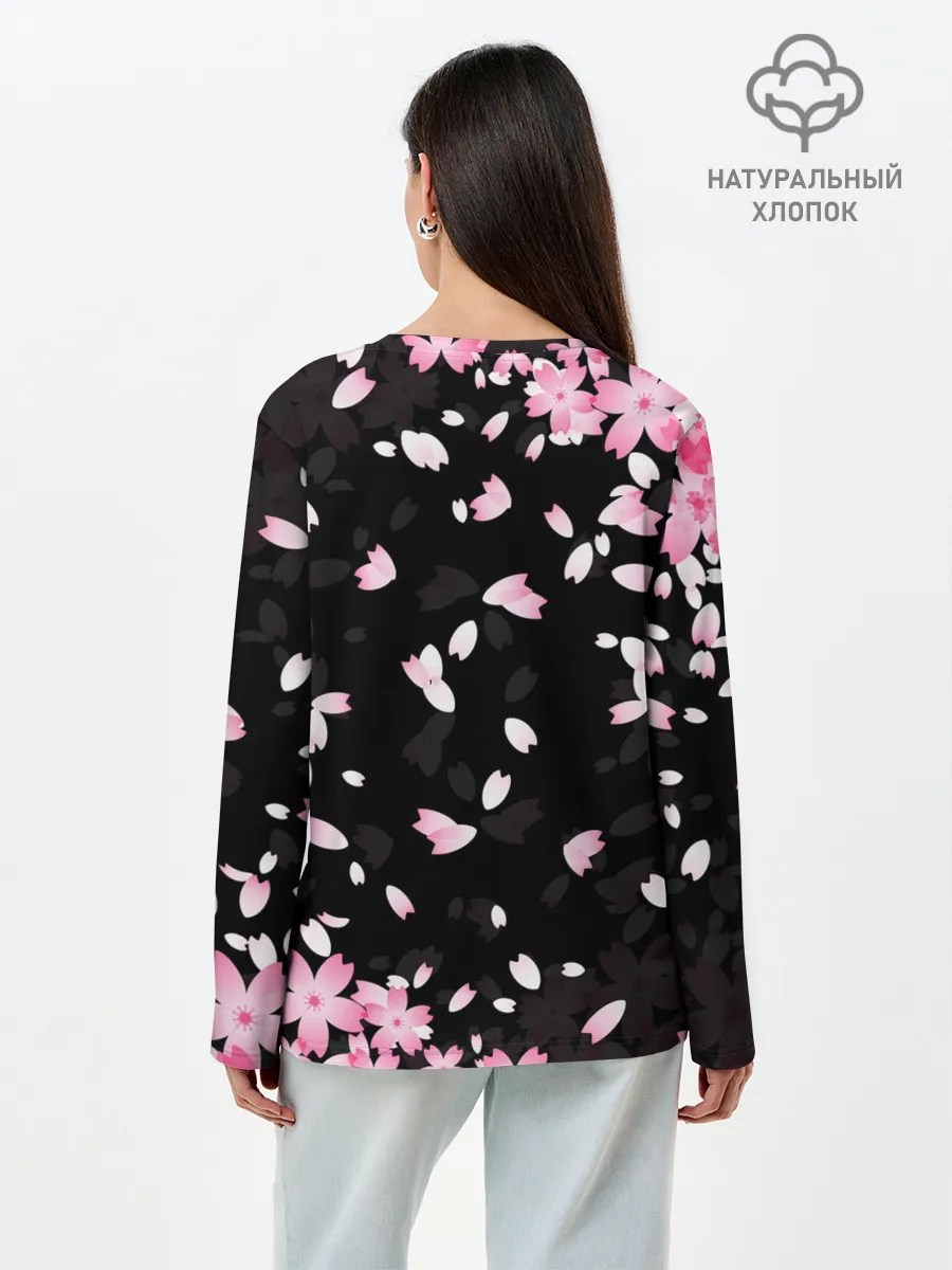 Лонгслив женский. Хлопок / САКУРА | SAKURA