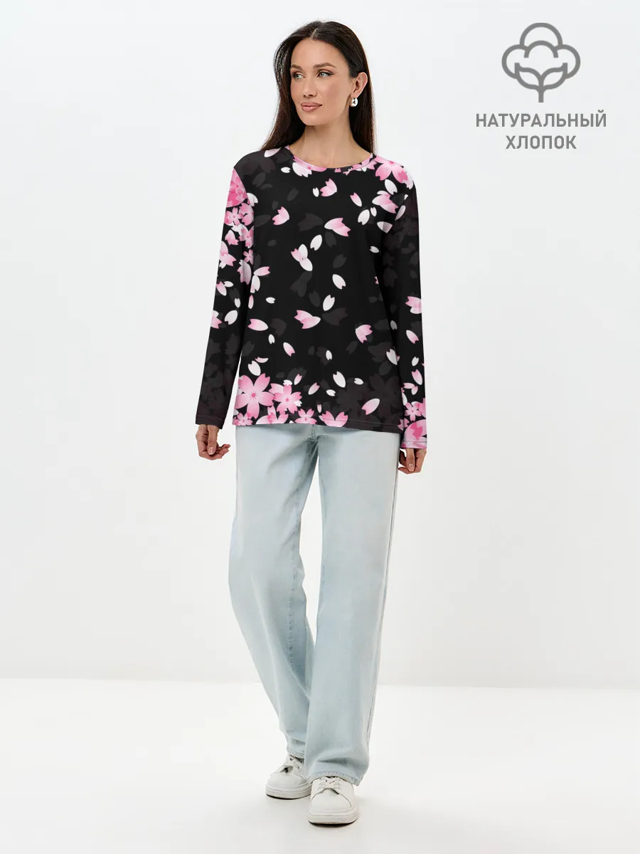 Лонгслив женский. Хлопок / САКУРА | SAKURA