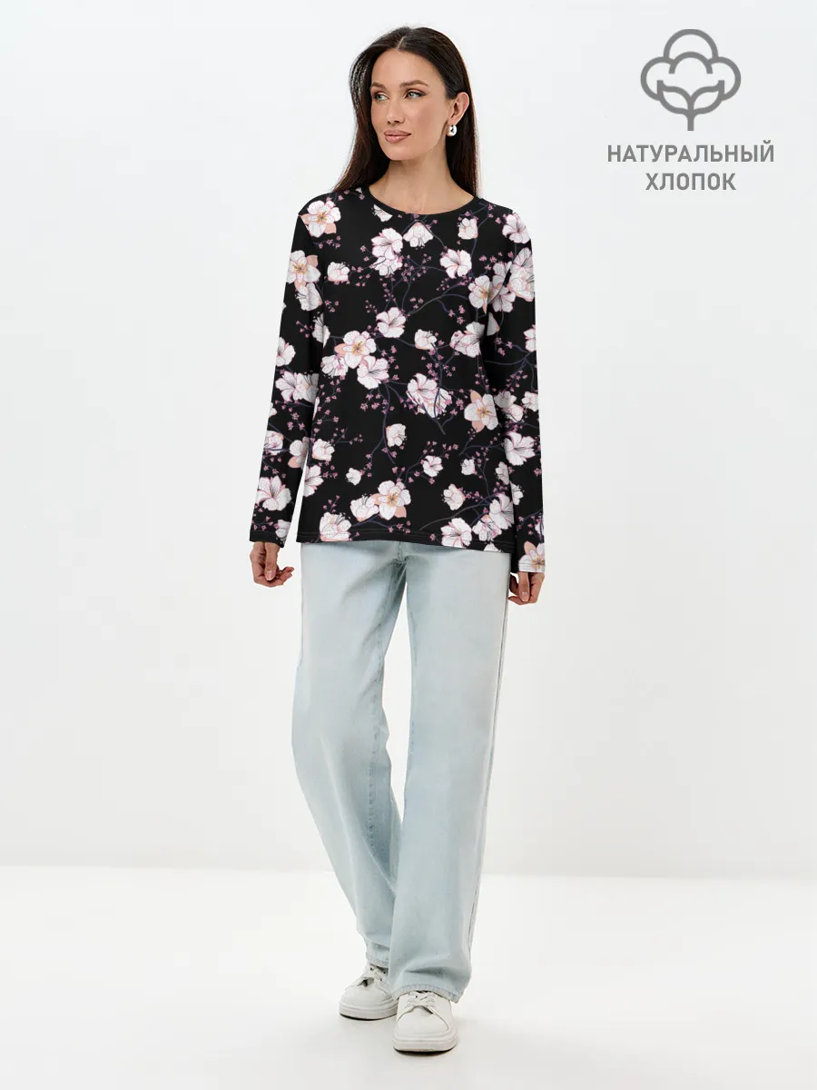 Лонгслив женский. Хлопок / САКУРА | SAKURA