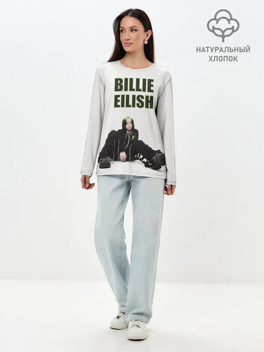 Лонгслив женский. Хлопок / Billie Eilish