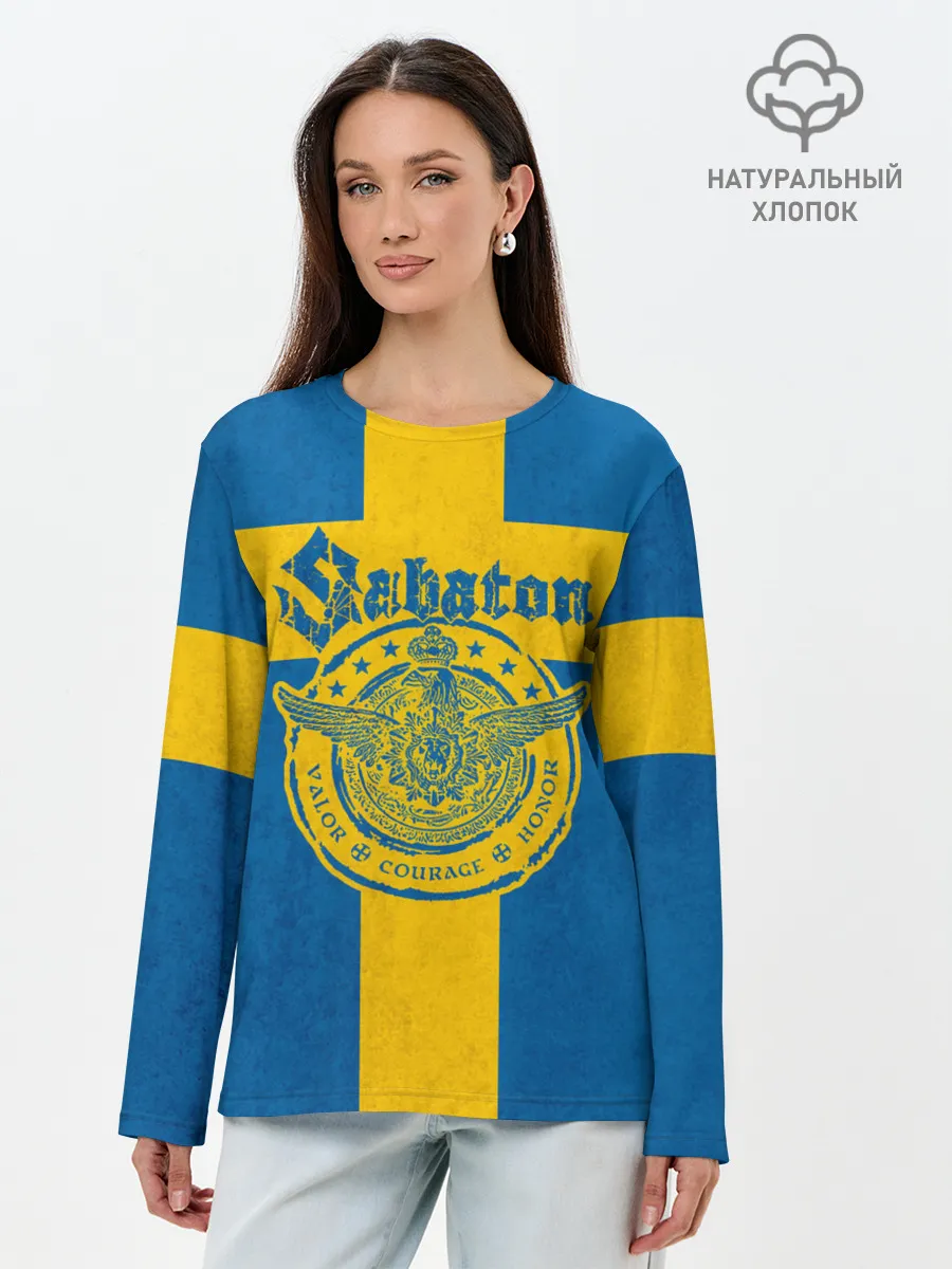 Лонгслив женский. Хлопок / Sabaton