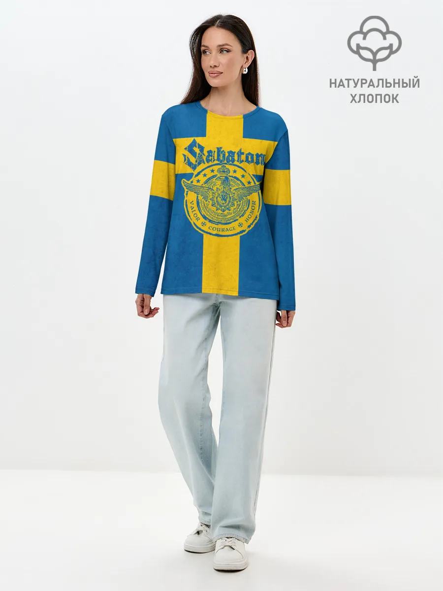 Лонгслив женский. Хлопок / Sabaton