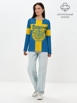 Лонгслив женский. Хлопок / Sabaton