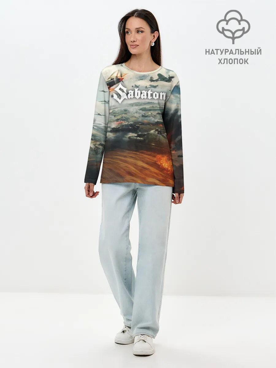 Лонгслив женский. Хлопок / Sabaton