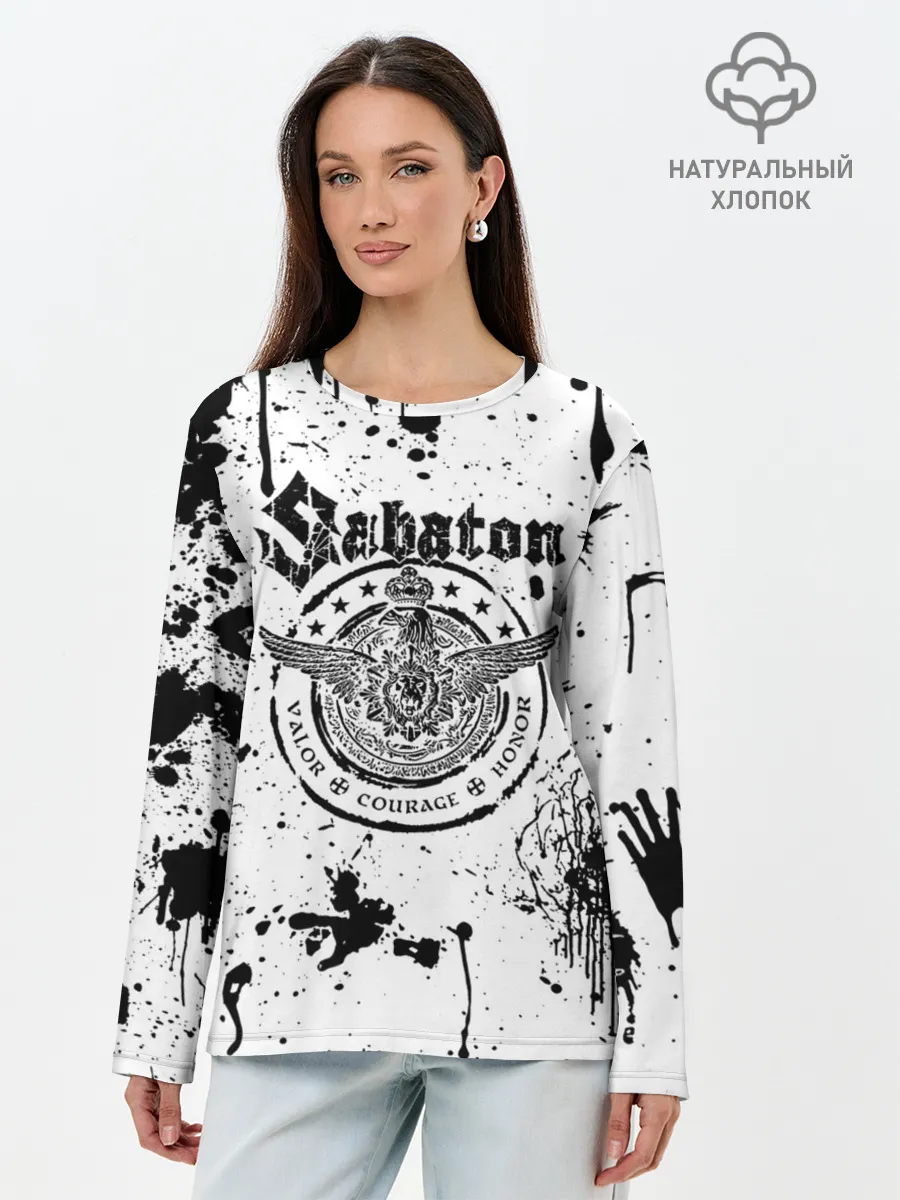 Лонгслив женский. Хлопок / Sabaton