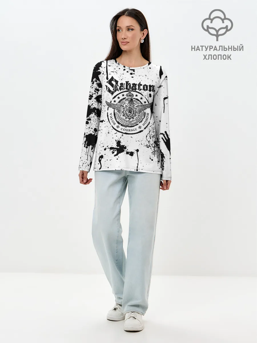 Лонгслив женский. Хлопок / Sabaton