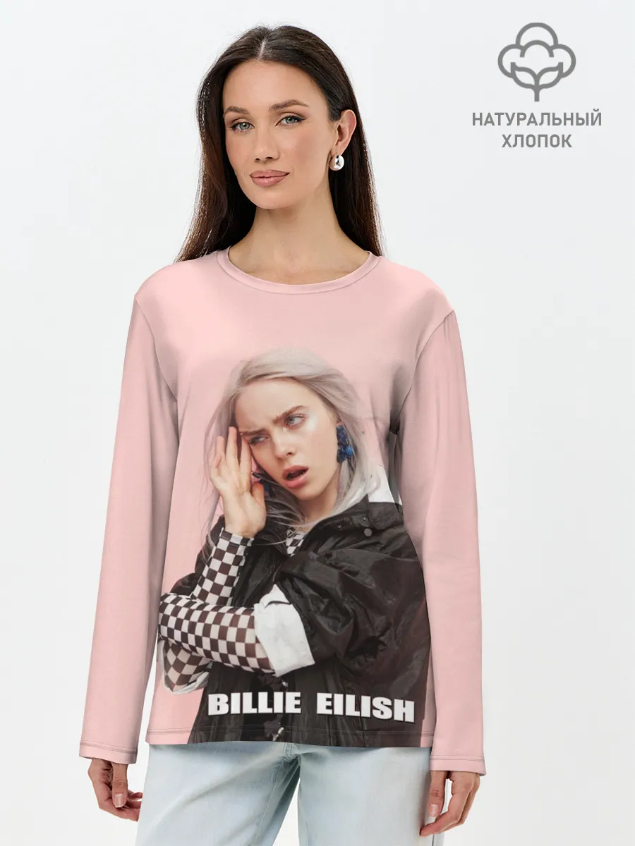 Лонгслив женский. Хлопок / Billie Eilish