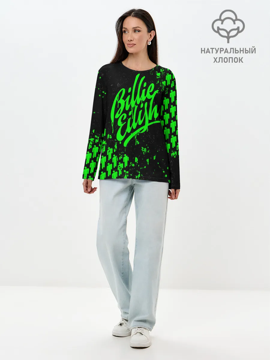 Лонгслив женский. Хлопок / Billie Eilish