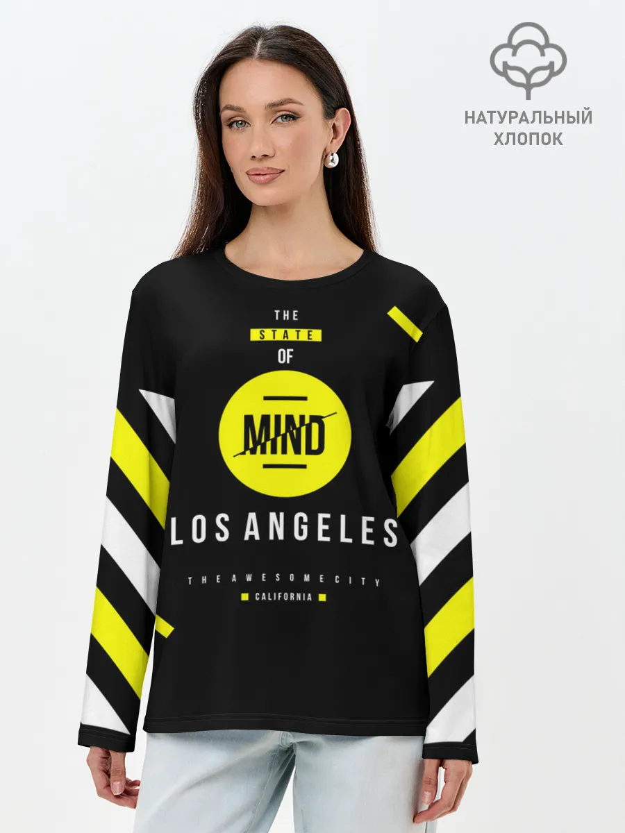 Лонгслив женский. Хлопок / OFF-MIND
