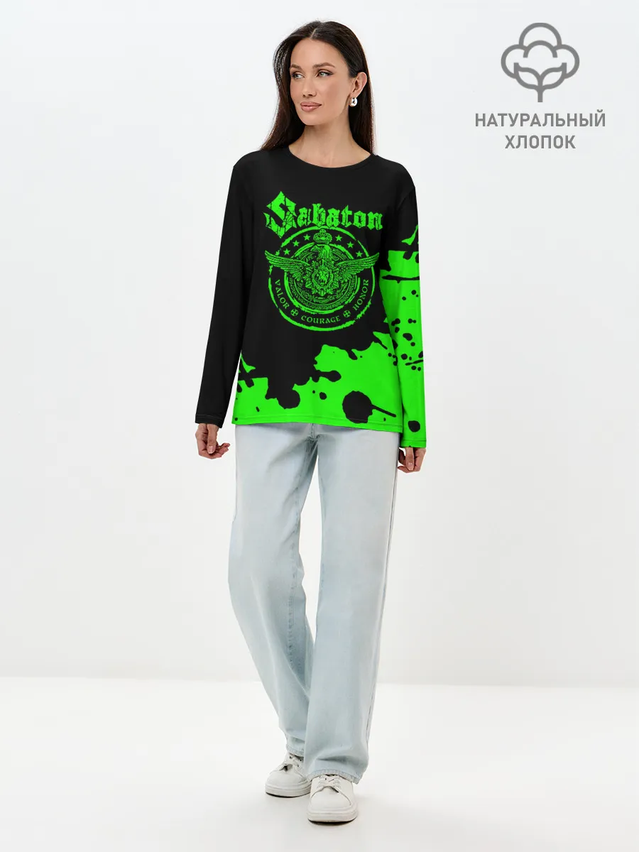 Лонгслив женский. Хлопок / Sabaton