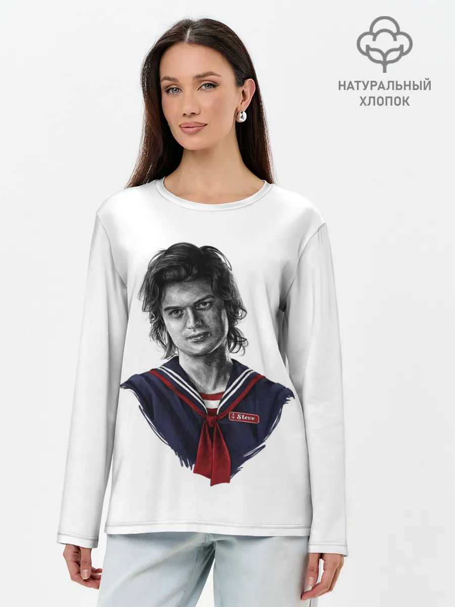 Лонгслив женский. Хлопок / Стив